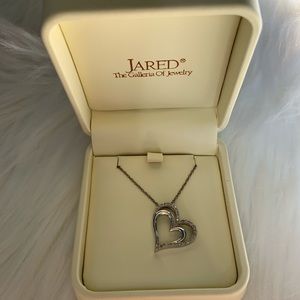 Jared Double Heart Diamond Necklace💎